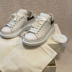 Alexander McQueen White Leather Sneakers